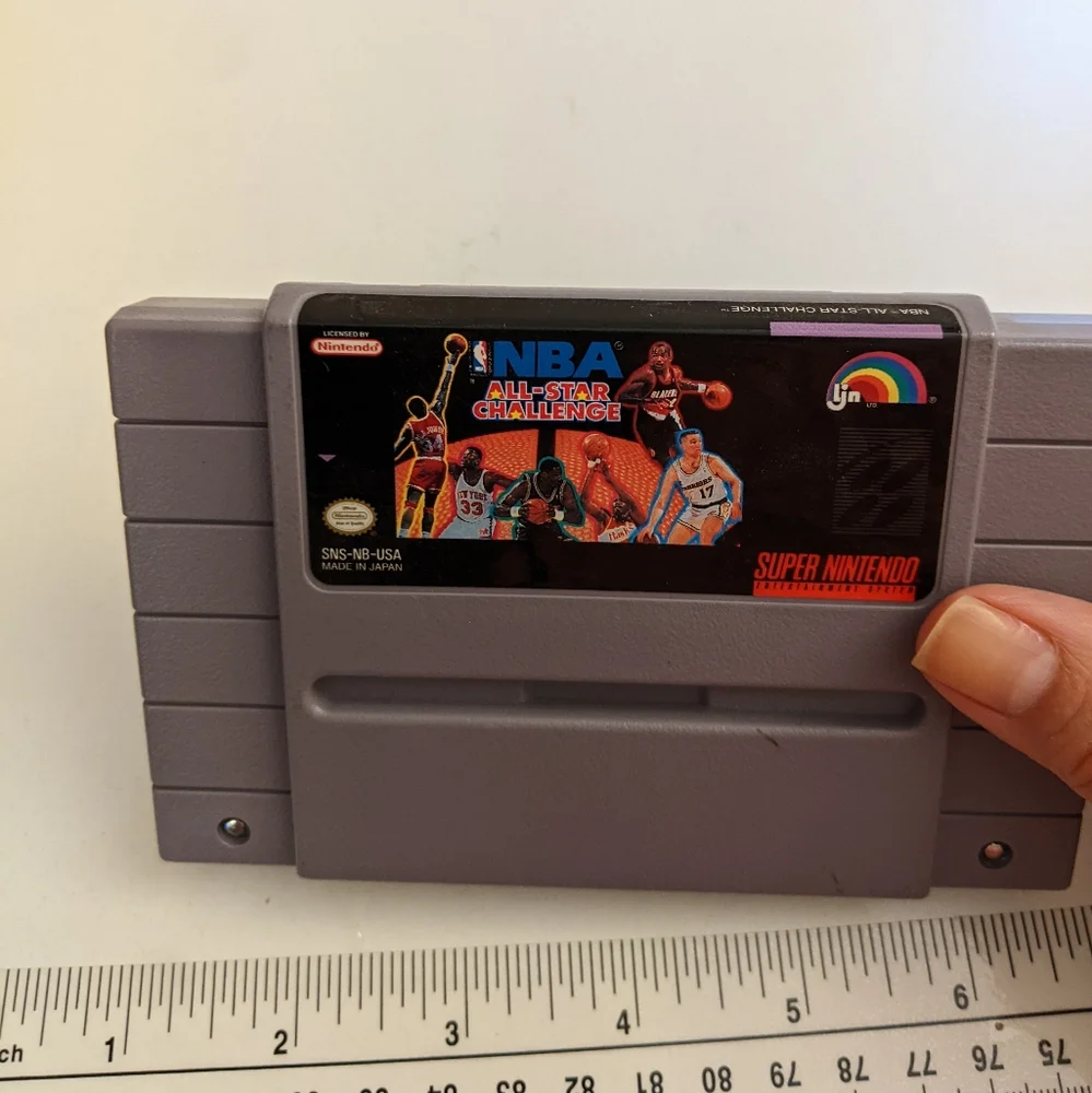 NBA All Star Challenge (Super Nintendo Entertainment System) - Tested